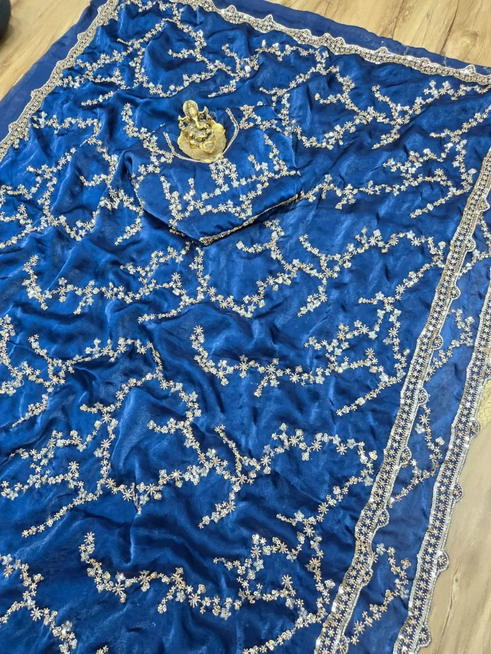 RC1 Vol 90 Space Silk Pearl Work Party Wear Sarees