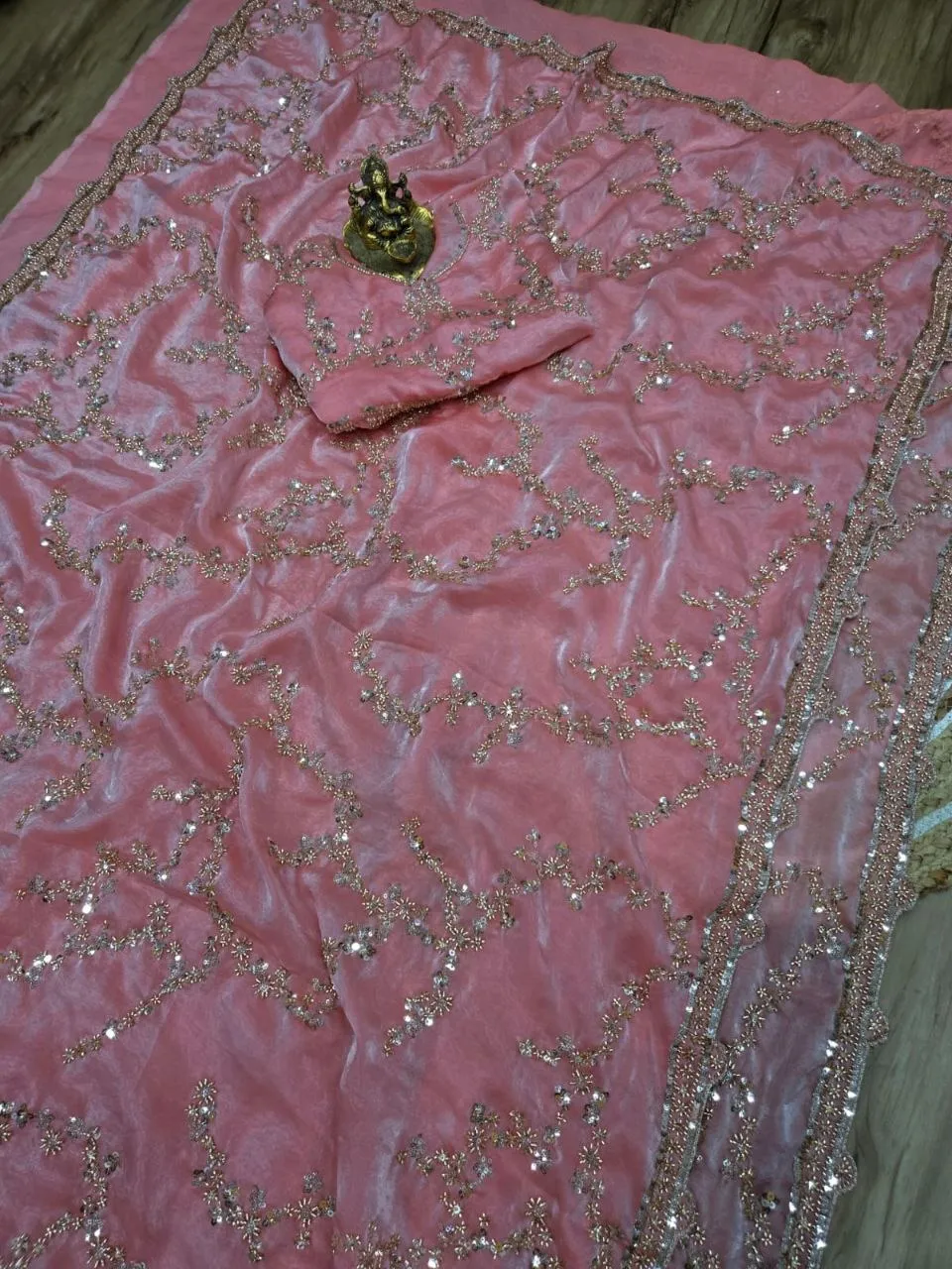 RC1 Vol 90 Space Silk Pearl Work Party Wear Sarees