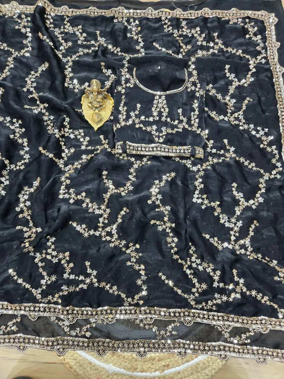 RC1 Vol 90 Space Silk Pearl Work Party Wear Sarees