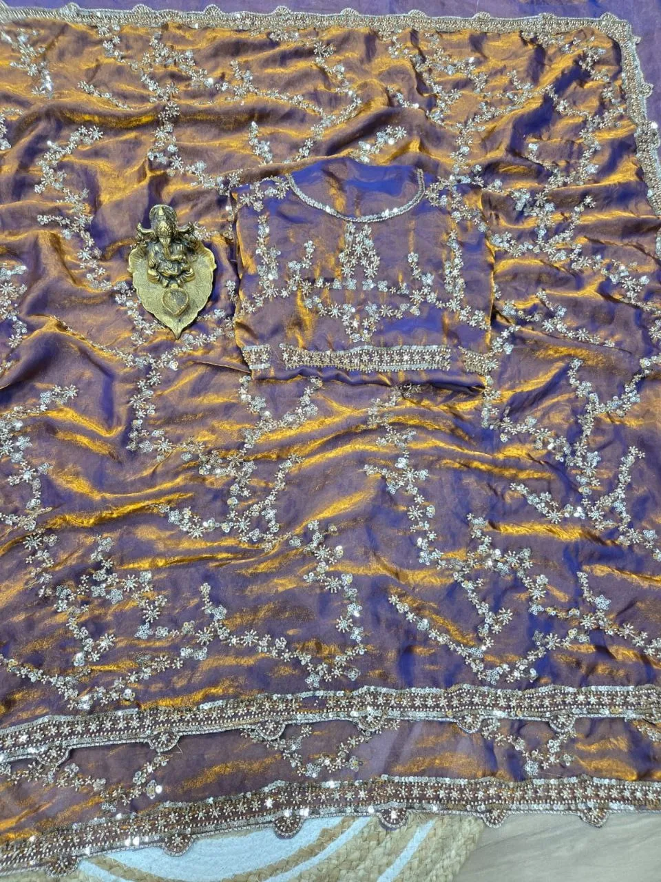 RC1 Vol 90 Space Silk Pearl Work Party Wear Sarees