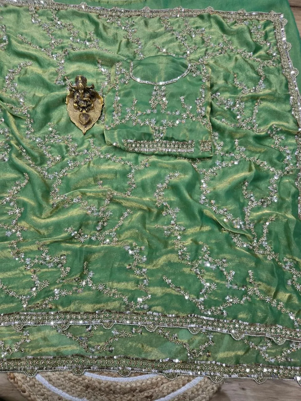 RC1 Vol 90 Space Silk Pearl Work Party Wear Sarees