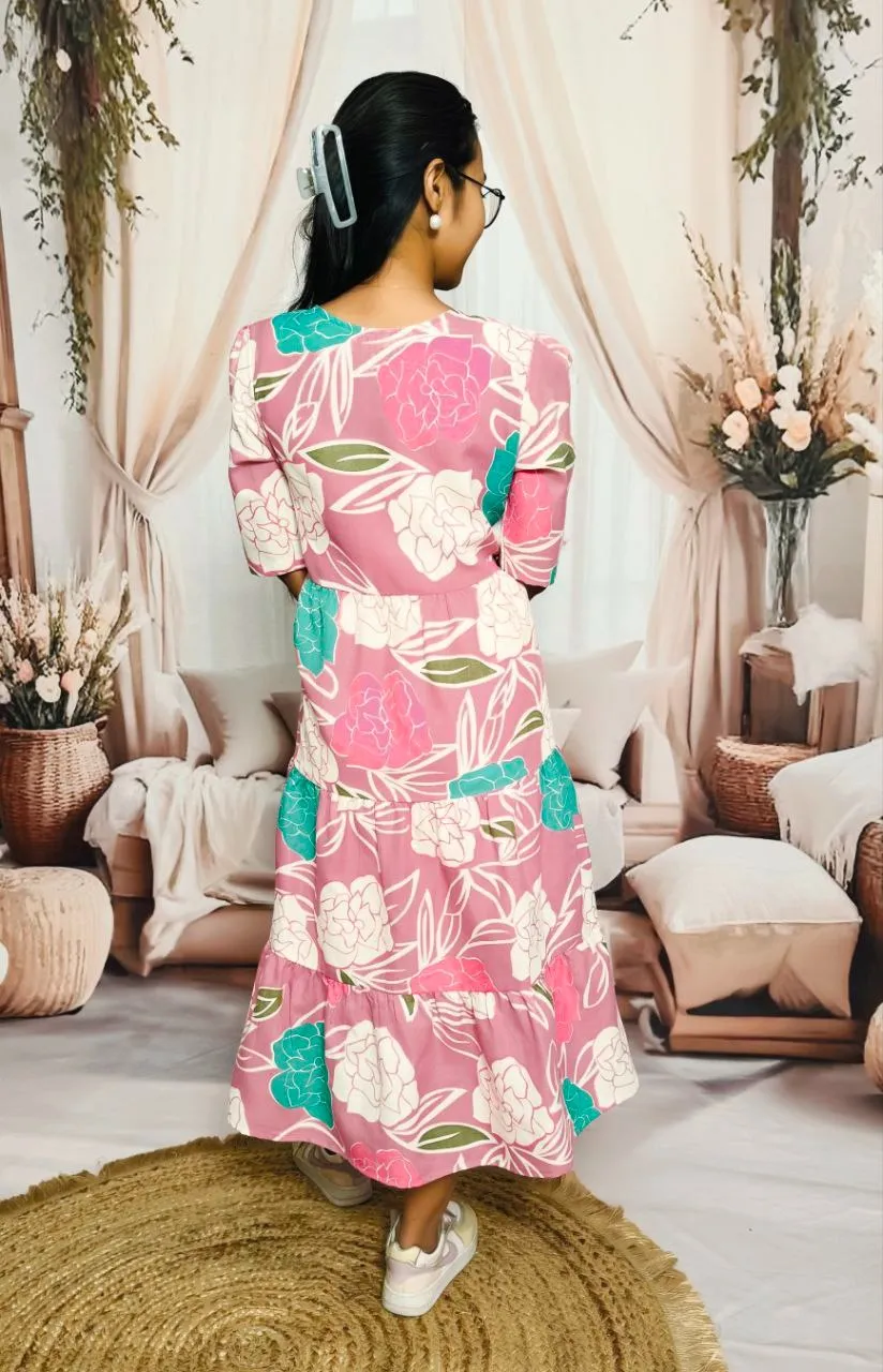 RM Cotton Printed Frock Kurtis