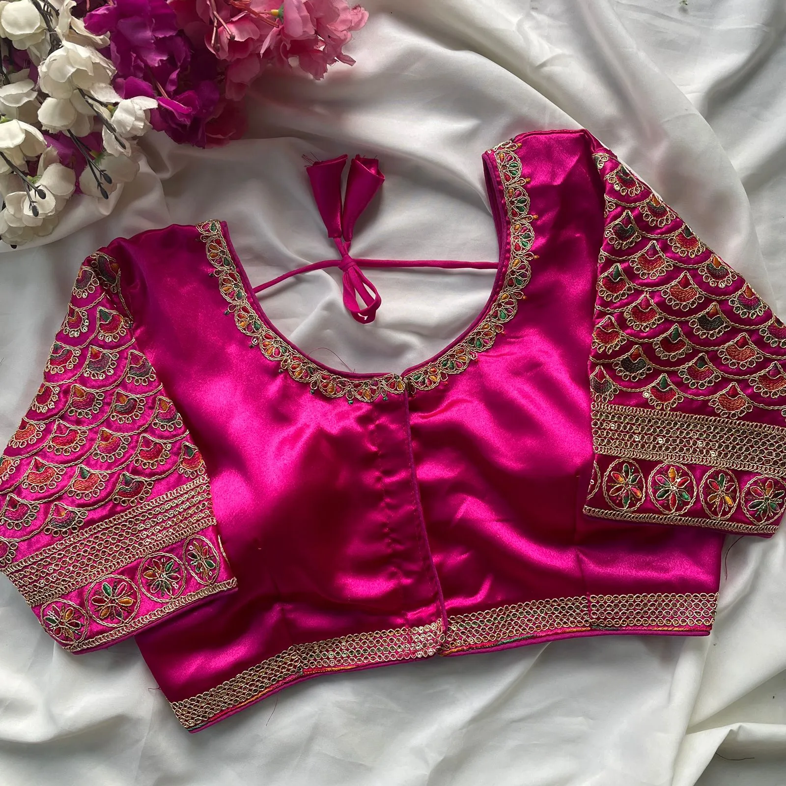 Ruhi Vol 104 Pure Moss Silk Embroidery Readymade Blouse