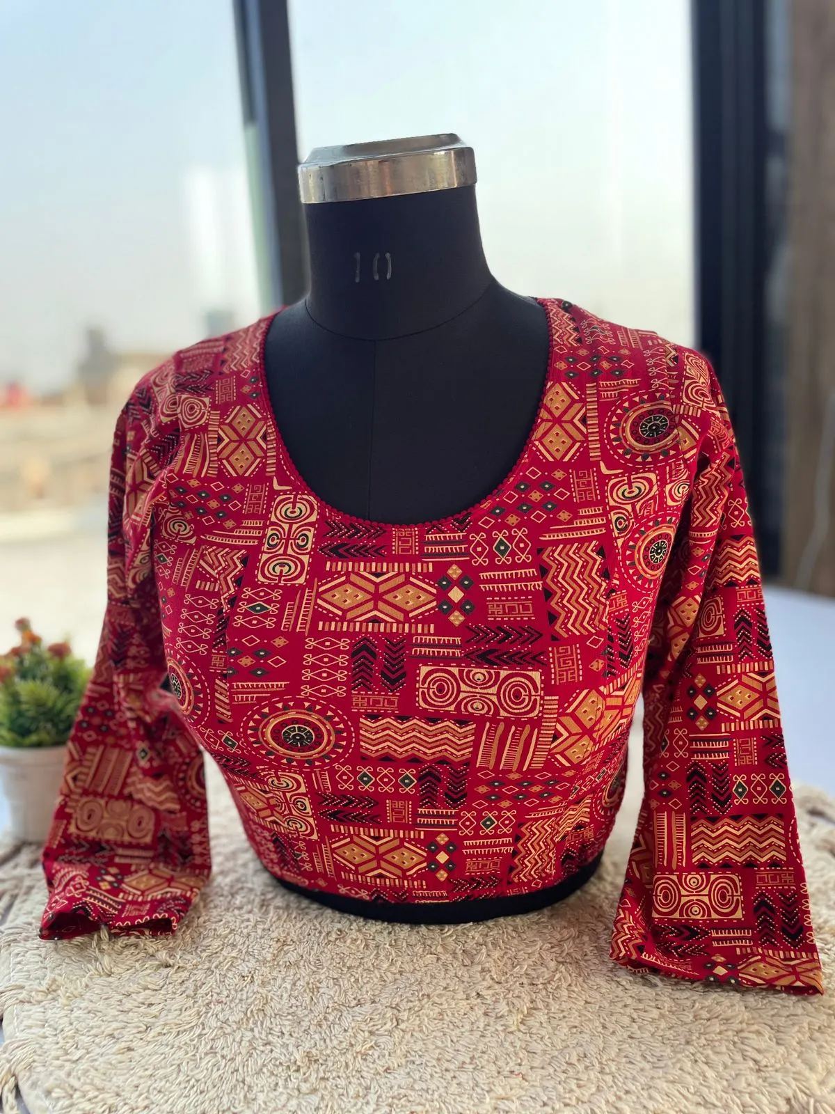 Ruhi Vol 80 Stretchable Cotton Ajrak Printed Readymade Blouse