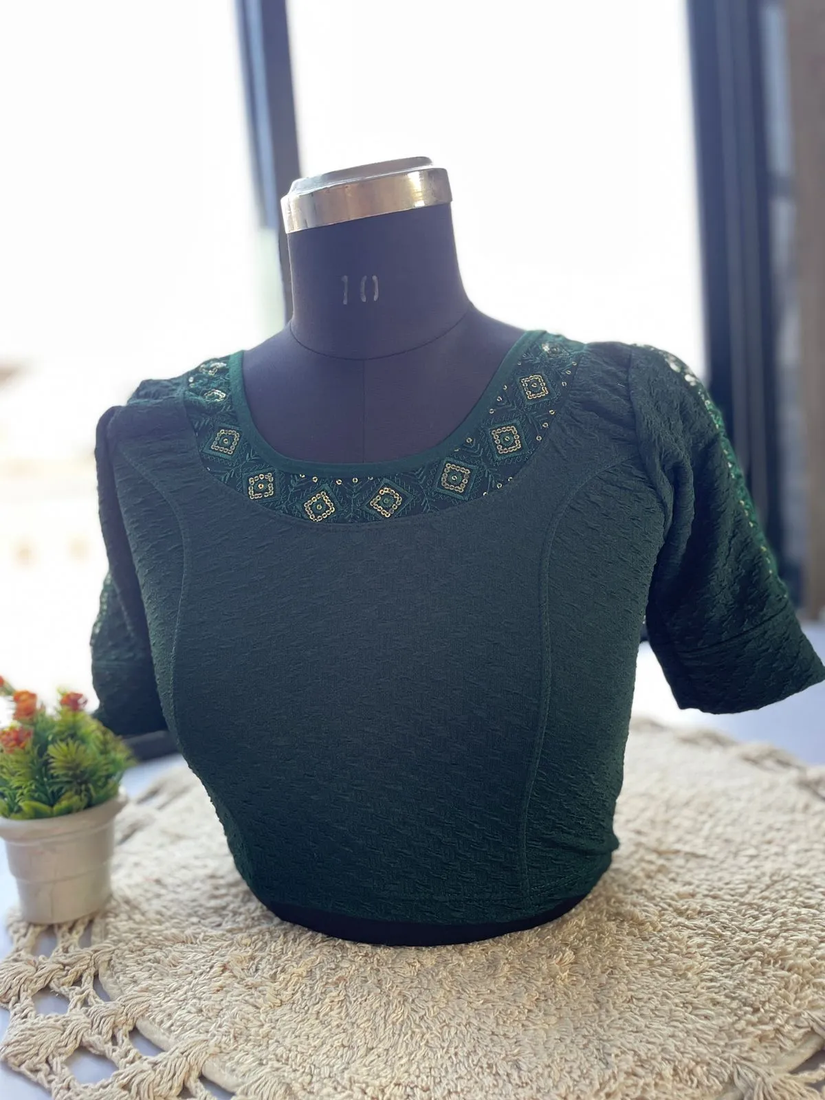 Ruhi Vol 86 Stretchable Net Work Readymade Blouse