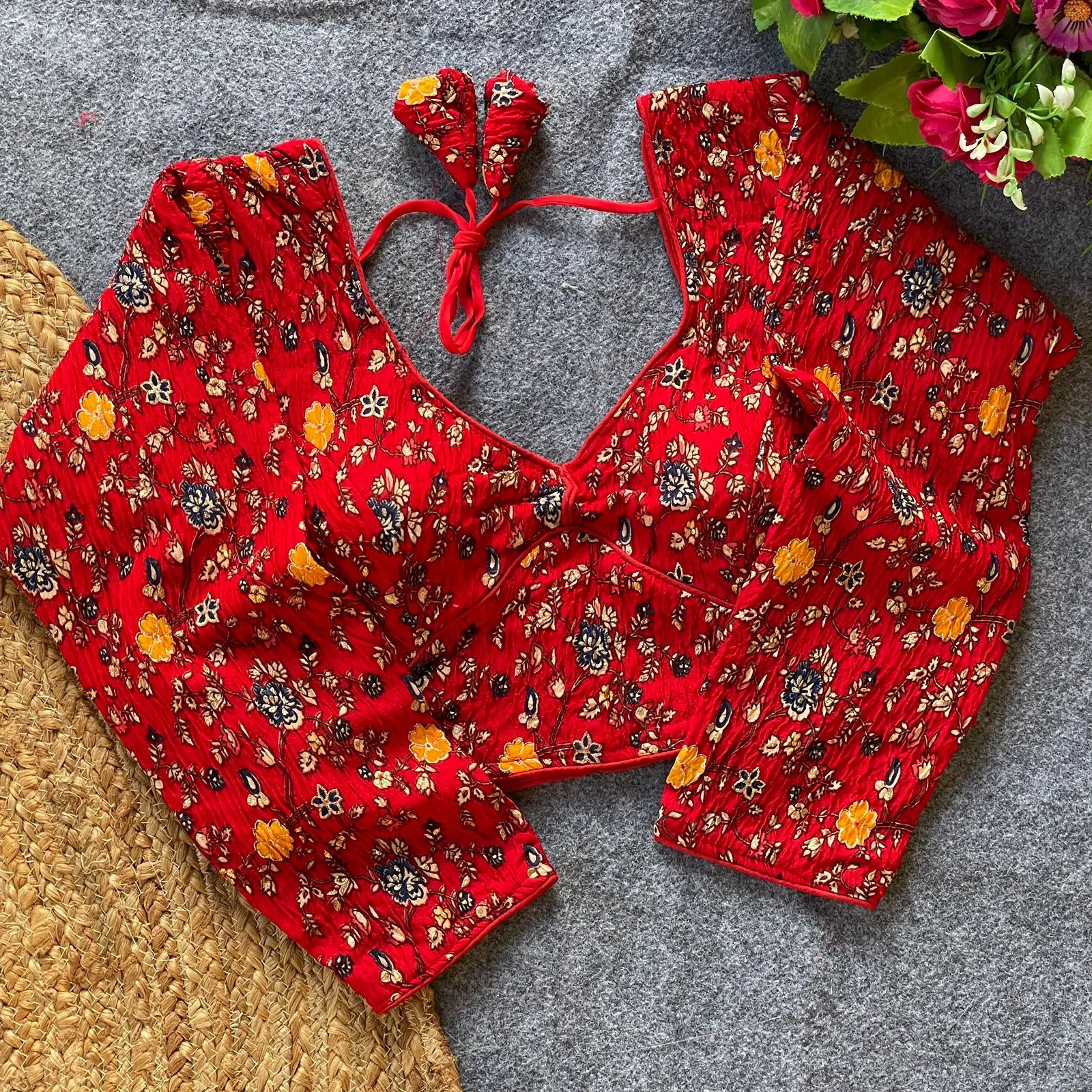 Ruhi Vol 87 Crush Silk Kashmiri Work Readymade Blouse