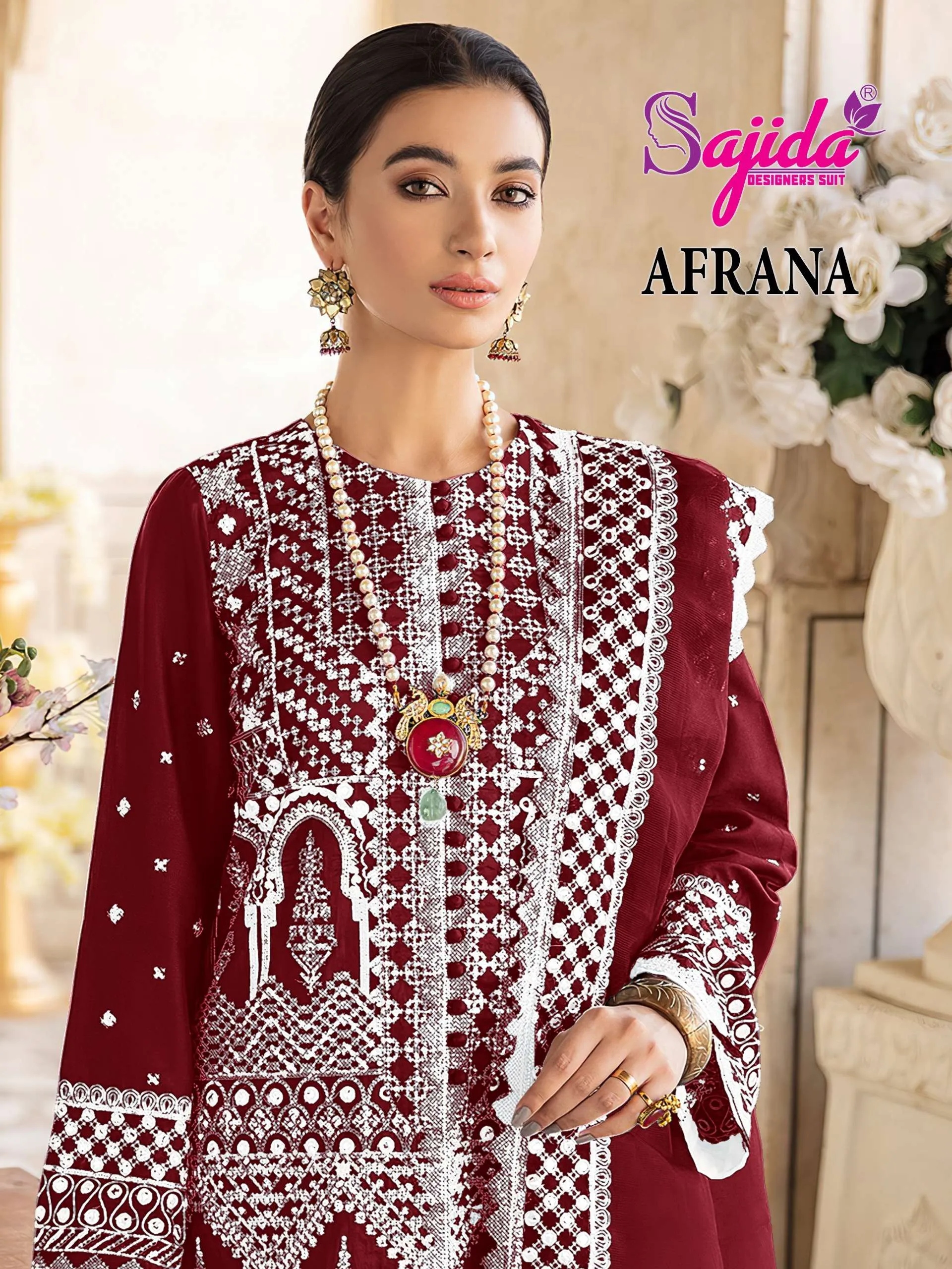 Sajida Designer Design No - 1113 Abcde Pakistani Suits
