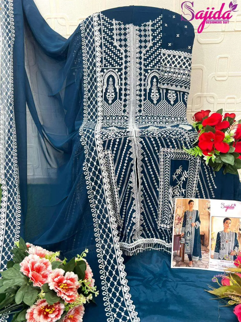 Sajida Designer Design No - 1113 Abcde Pakistani Suits