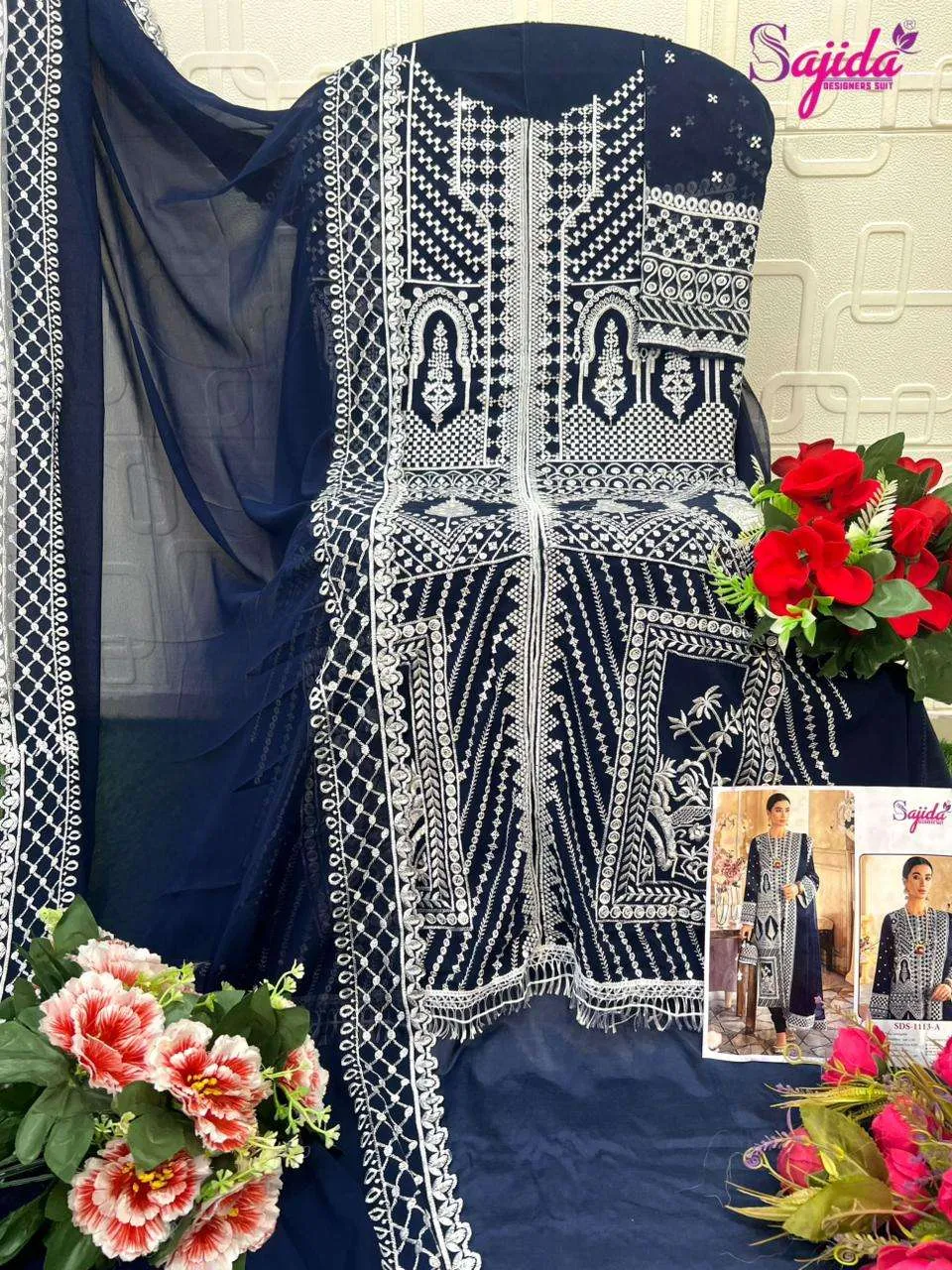 Sajida Designer Design No - 1113 Abcde Pakistani Suits