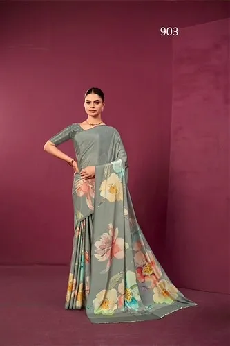 Sanjana Paula Malai Silk Digital Printed Saree