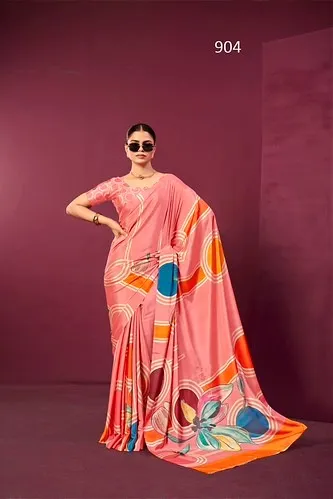 Sanjana Paula Malai Silk Digital Printed Saree