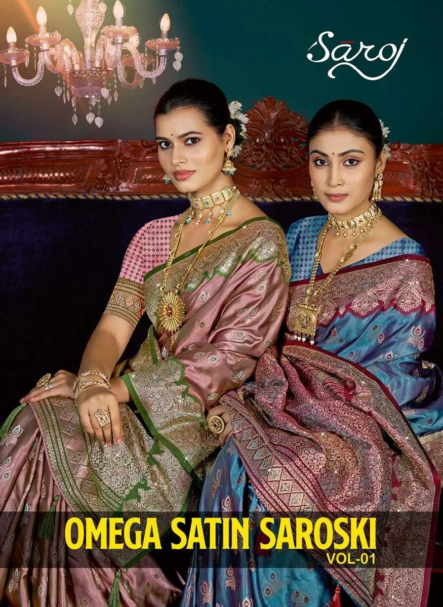Saroj Omega Satin Saroski Vol 1 Sarees