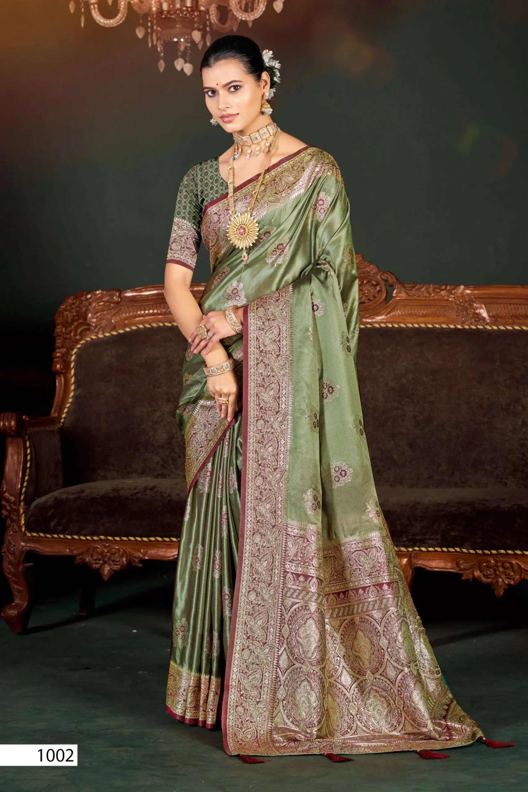 Saroj Omega Satin Saroski Vol 4 Sarees