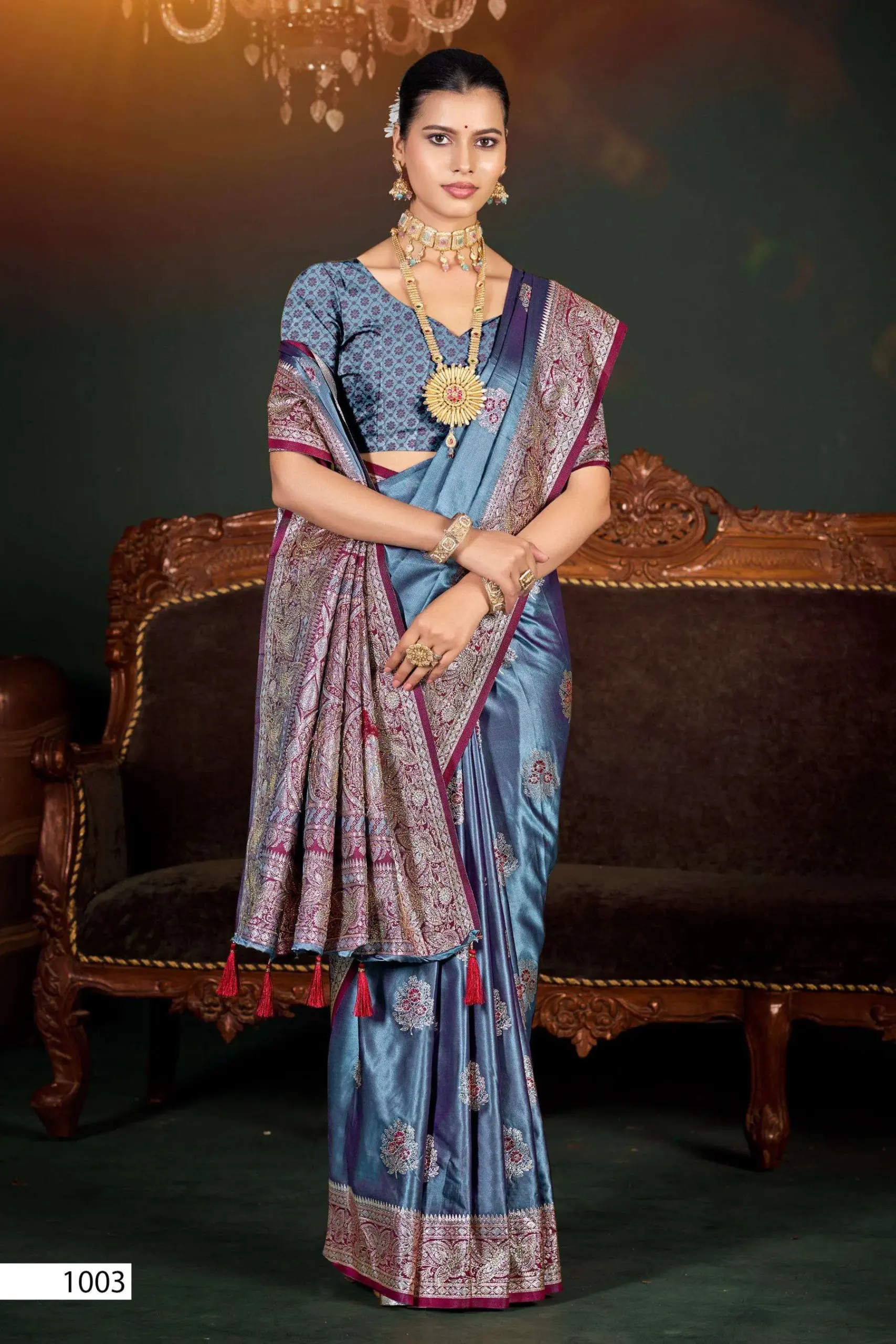 Saroj Omega Satin Saroski Vol 4 Sarees