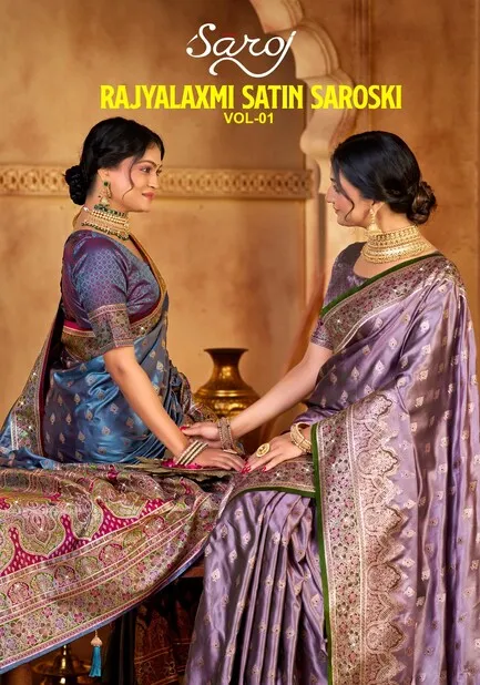 Saroj Rajyalaxmi Satin Saroski Vol 1 Sarees