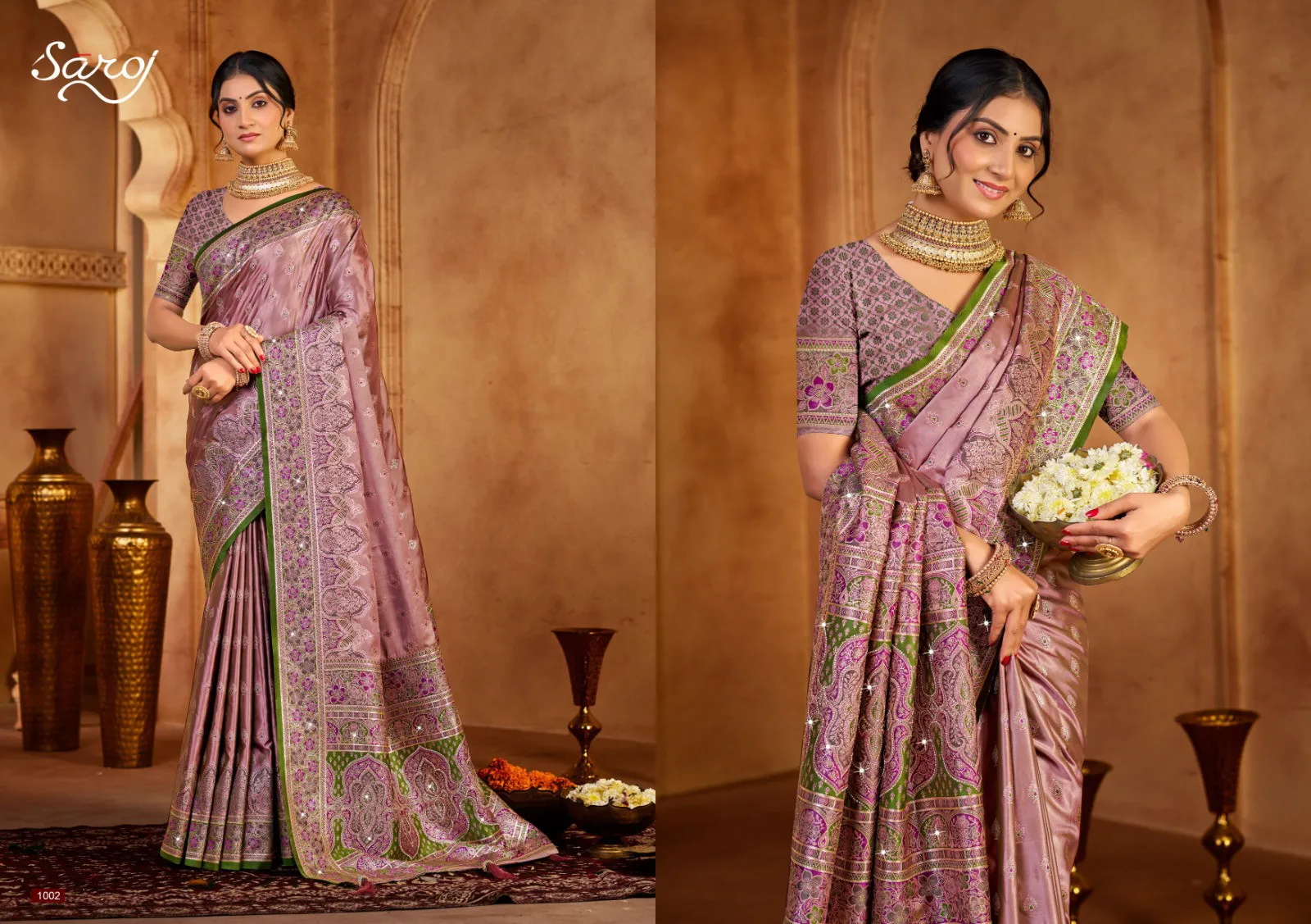 Saroj Rajyalaxmi Satin Saroski Vol 1 Sarees