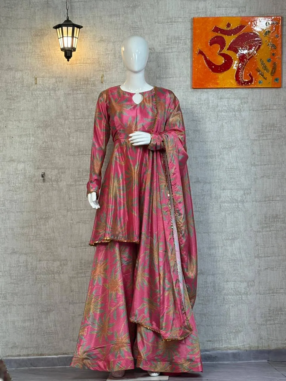 SBD 1804 Chinon Silk Digital Printed Festival Readymade Dress