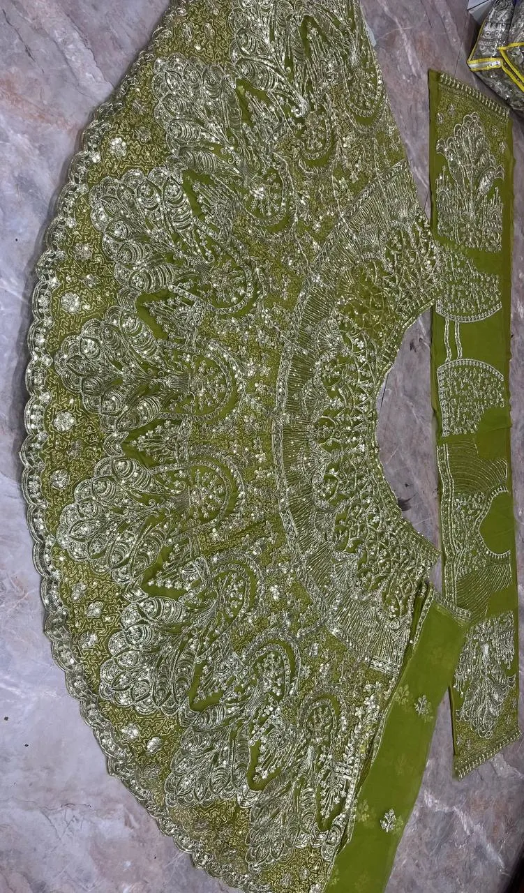 SBD 1809 Butterfly Net Sequins Work Wedding Lehenga Choli