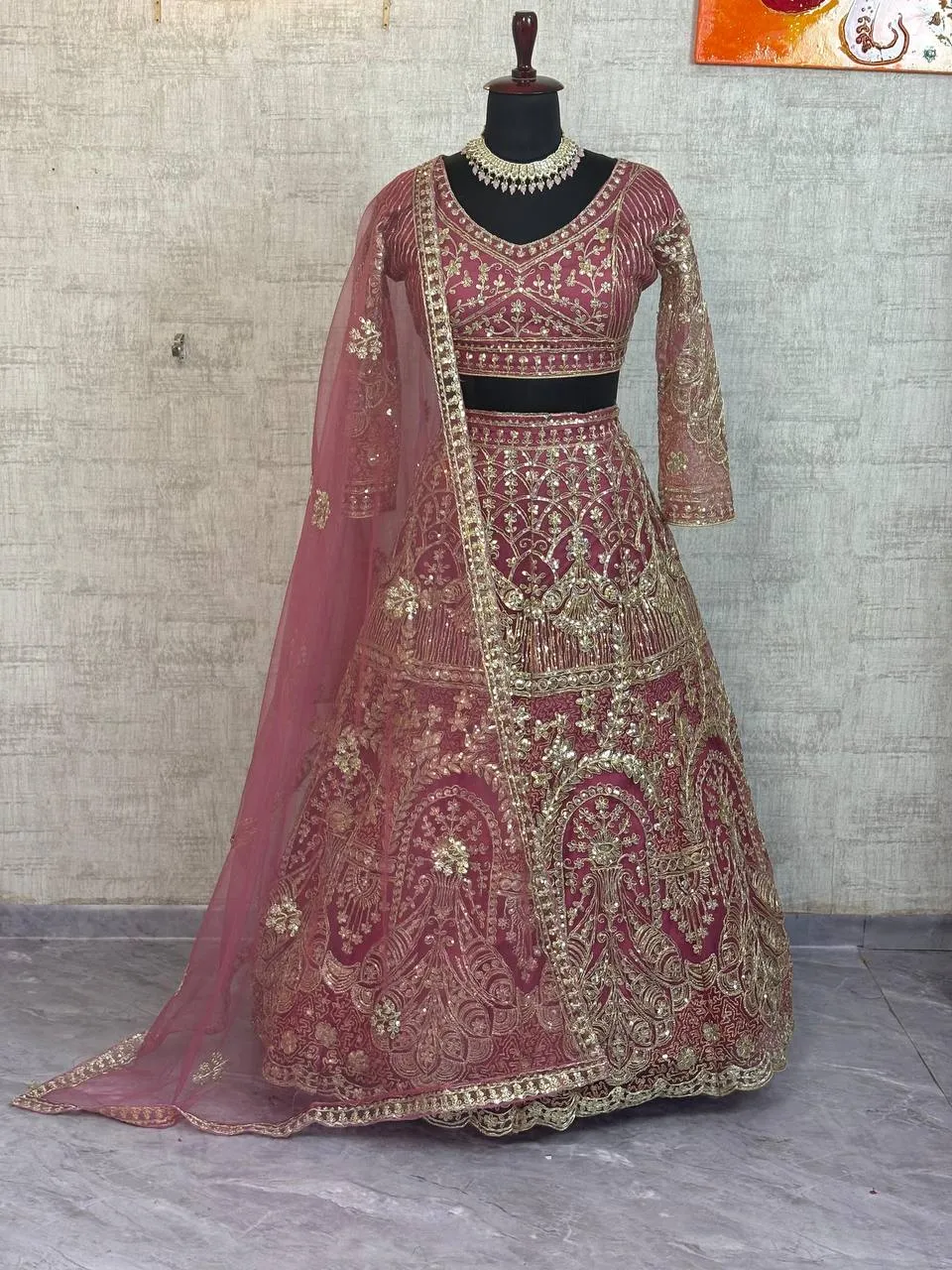 SBD 1809 Butterfly Net Sequins Work Wedding Lehenga Choli