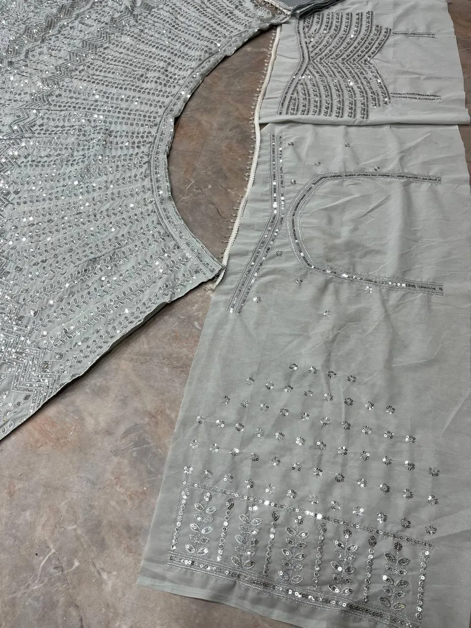 SBD 1810 Faux Georgette Sequins Wedding Lehenga Choli