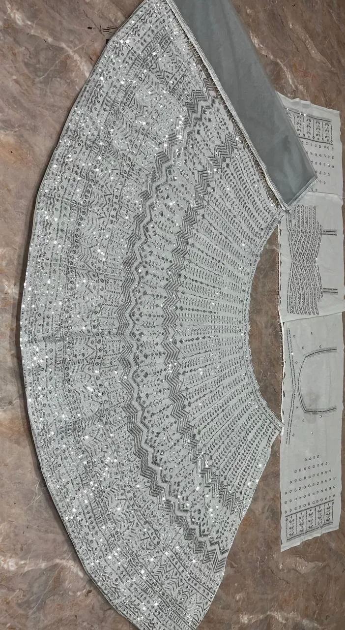 SBD 1810 Faux Georgette Sequins Wedding Lehenga Choli