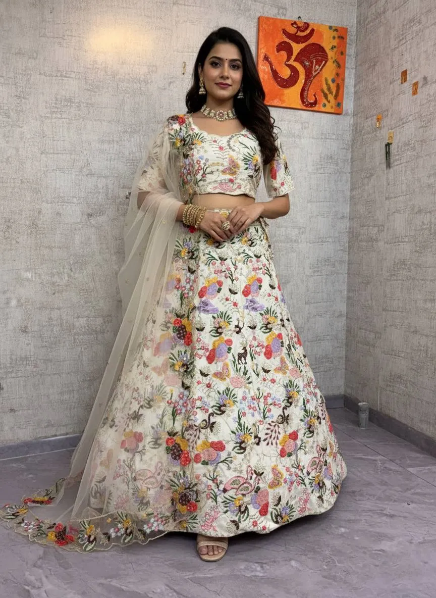 SBD 1816 Masti Silk Sequins Embroidery Lehenga Choli