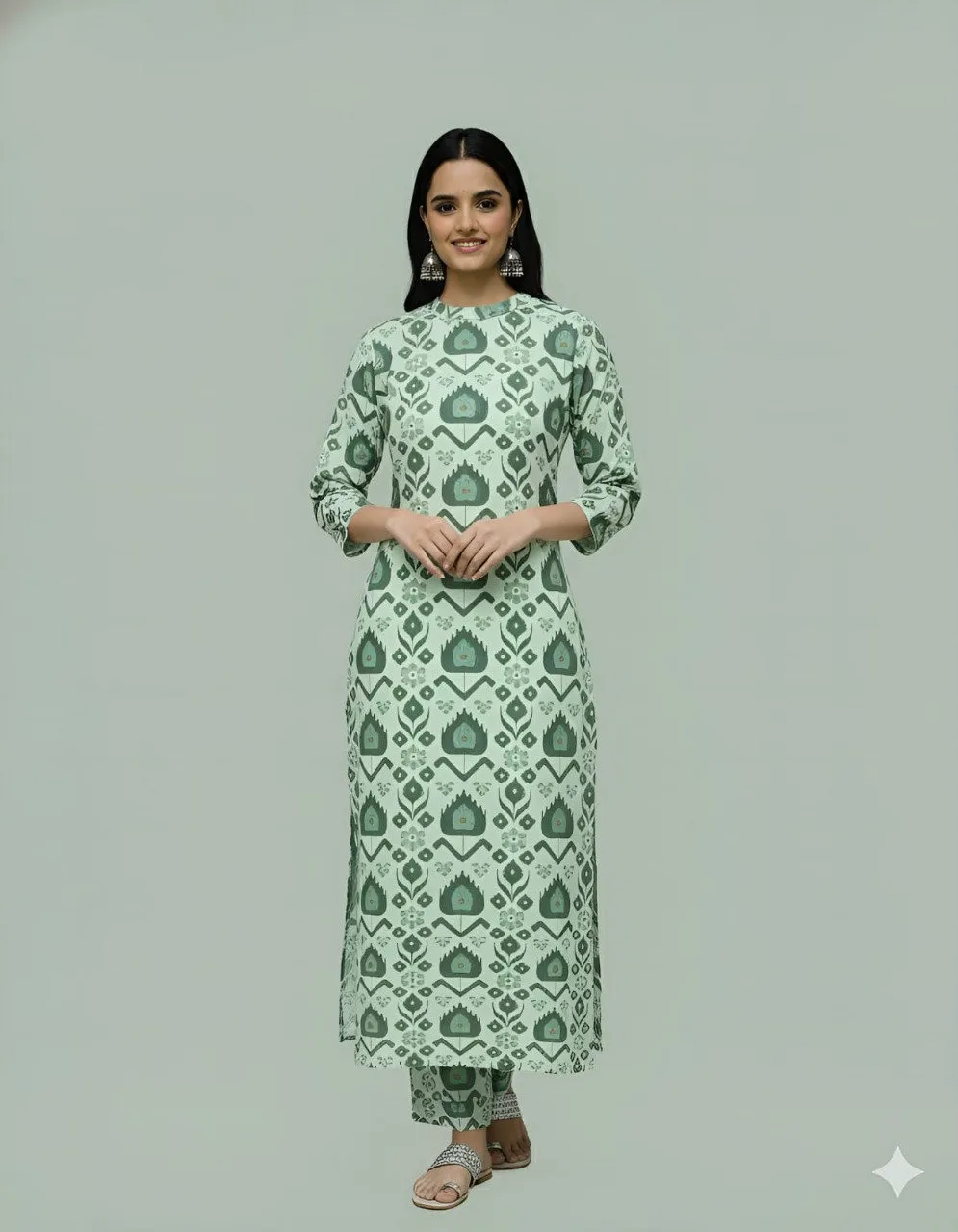 SCT 1061 Poly Rayon Digital Printed Co Ord Set