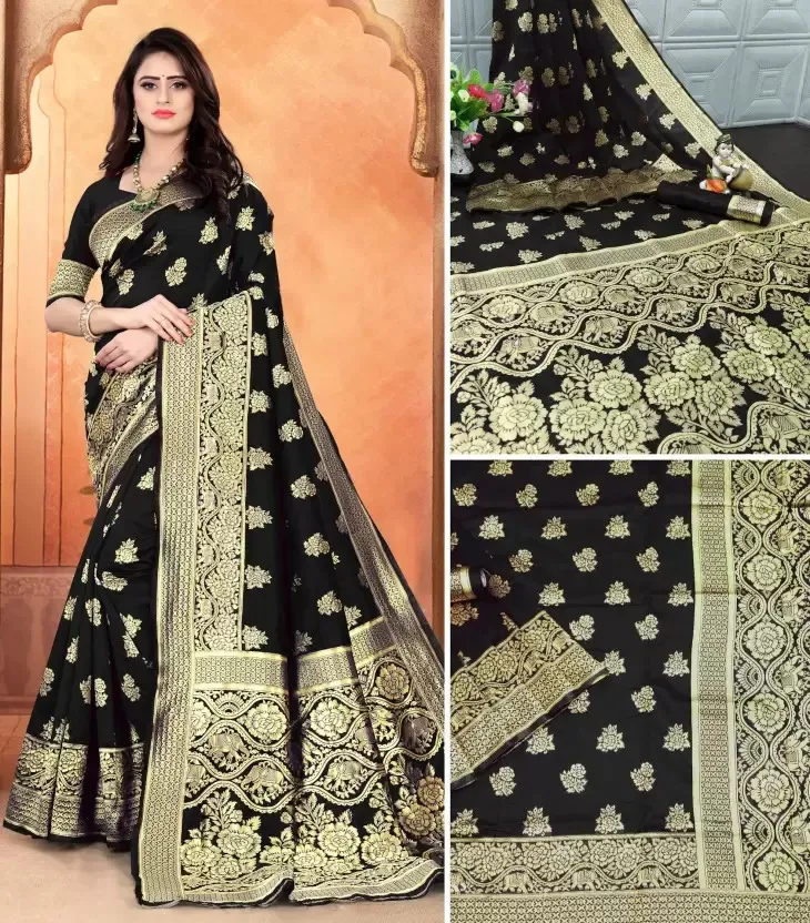 Sd Banarasi Silk Vol 1 Casual Woven Worked Fancy Saree Collection Sarees