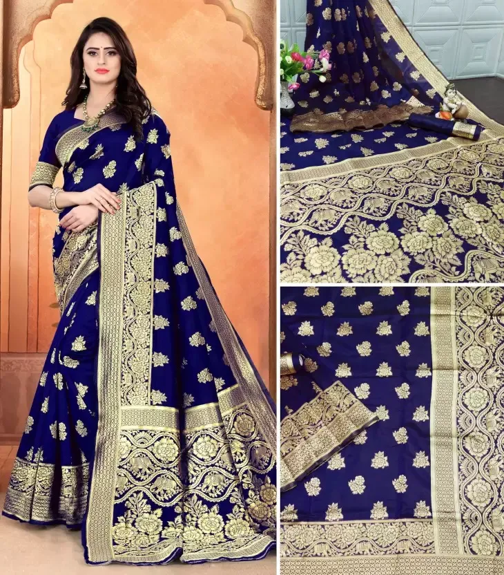 Sd Banarasi Silk Vol 1 Casual Woven Worked Fancy Saree Collection Sarees