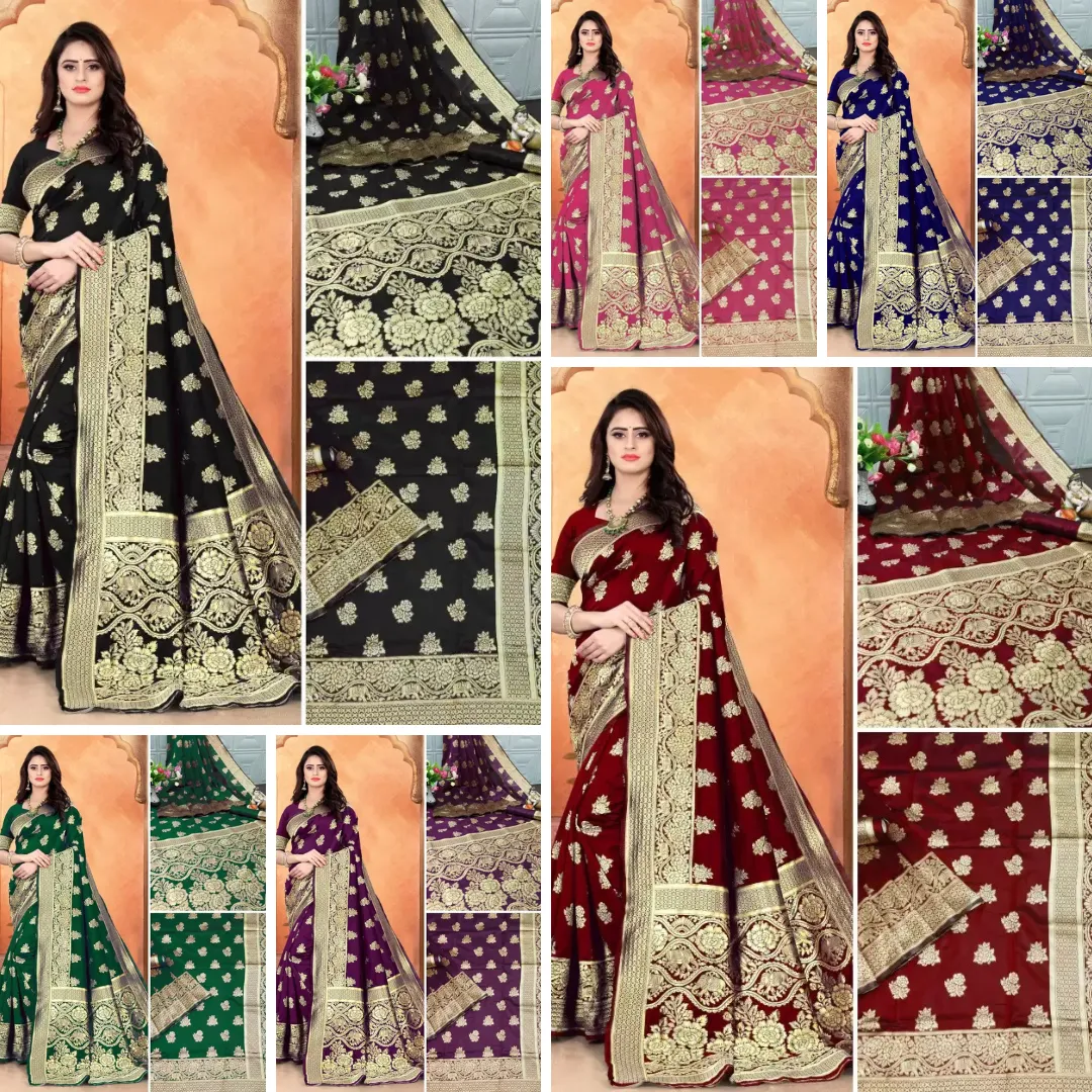 Sd Banarasi Silk Vol 1 Casual Woven Worked Fancy Saree Collection Sarees