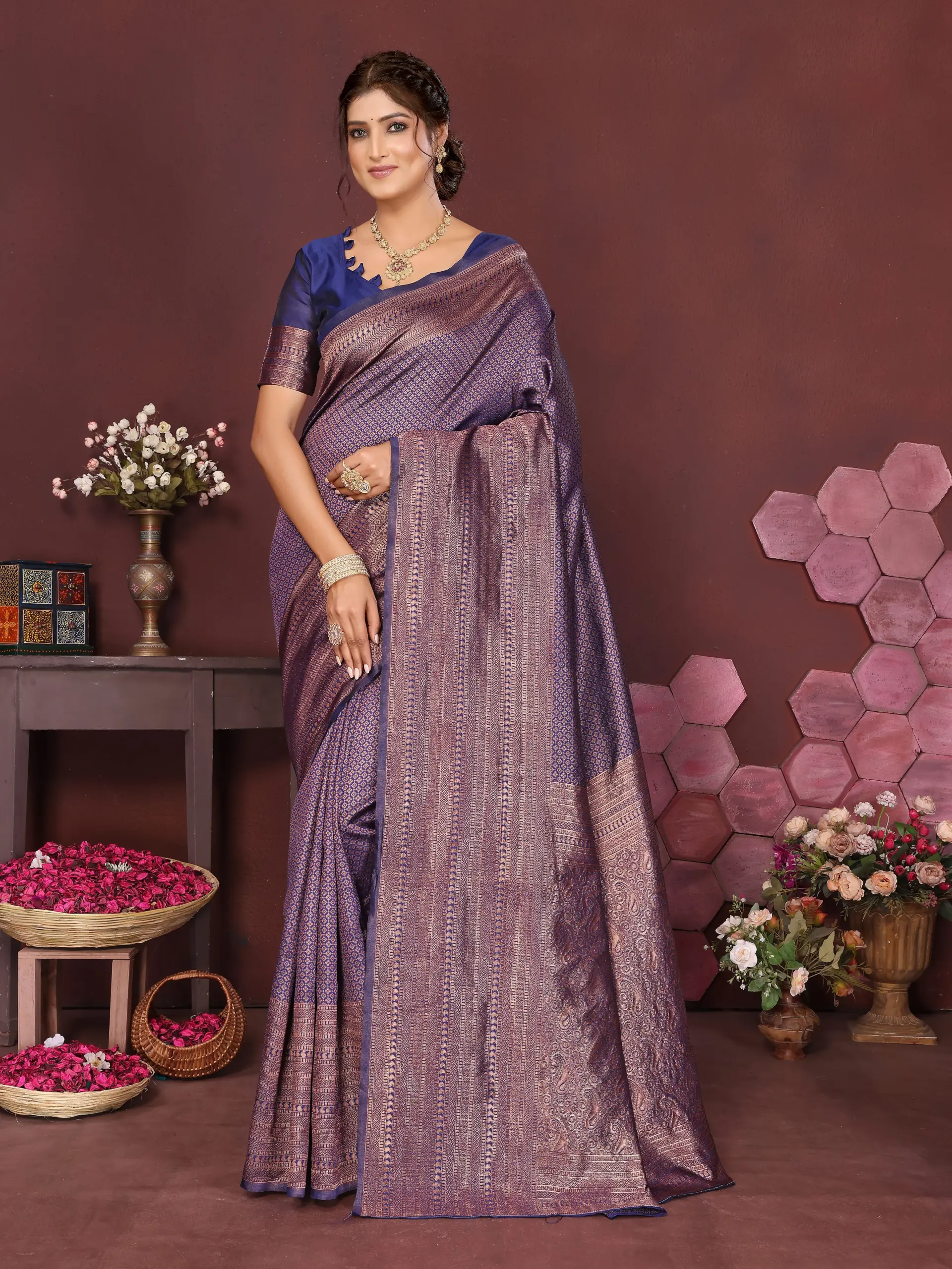 Sd Banarasi Silk Vol 3 Silk Woven Worked Saree Collection Sarees