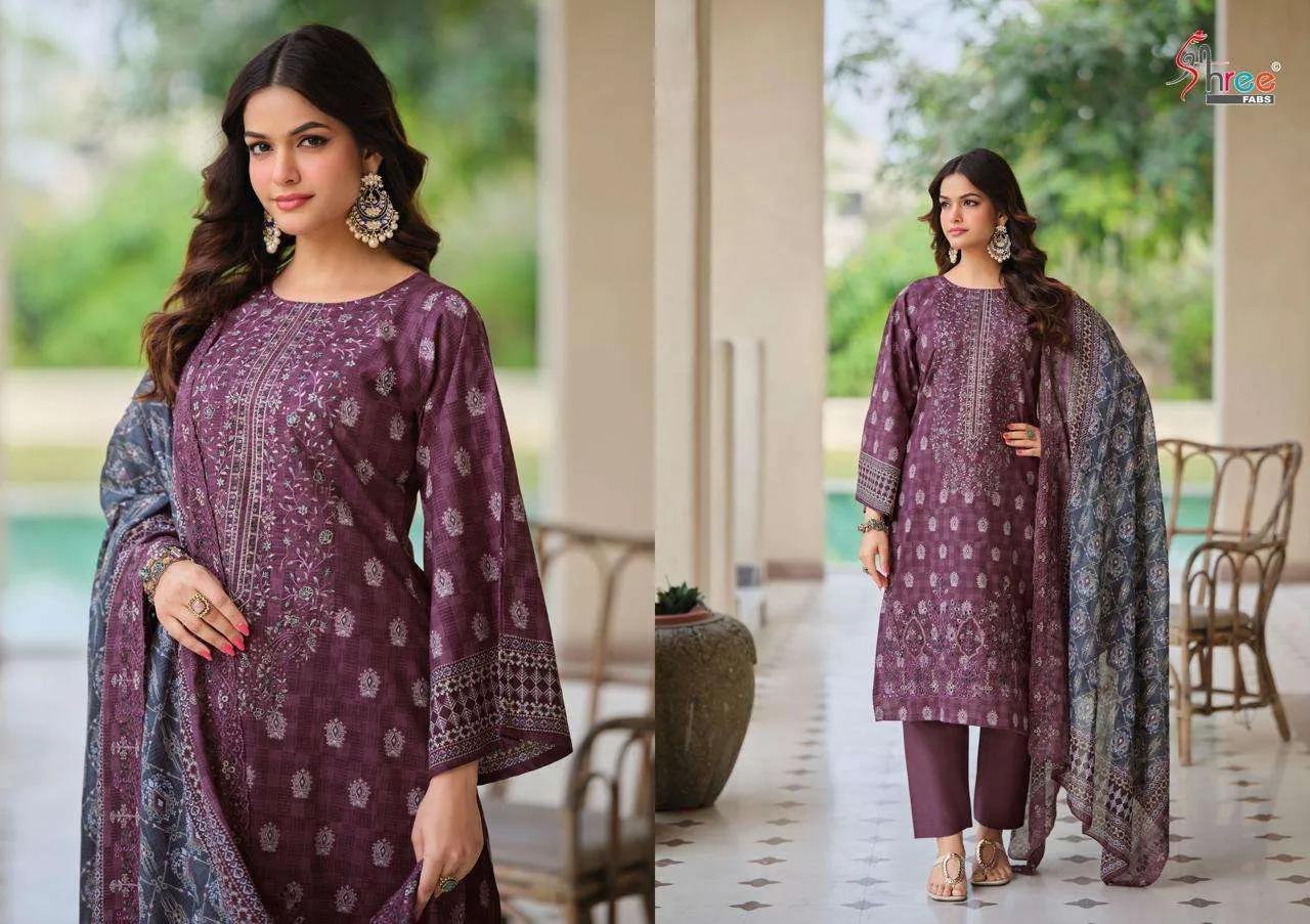 Shree Fab Bin Saeed Lawn Collection Vol 24 Pakistani Suits