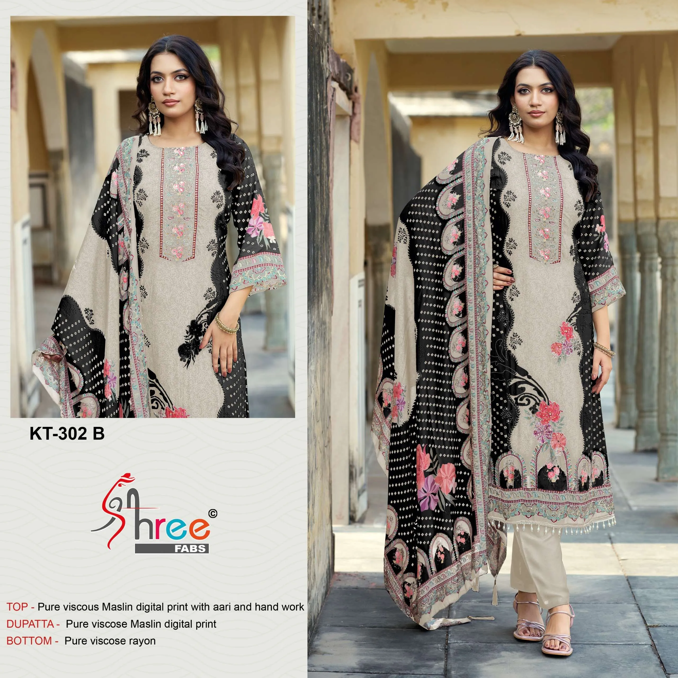 Shree Fab Kt 302 Pakistani Suits