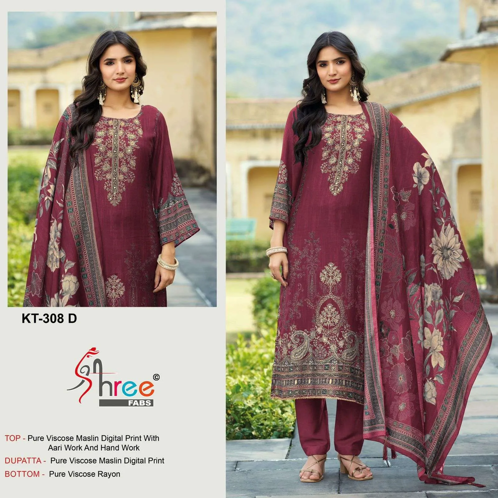 Shree Fab Kt 308 Pakistani Suits