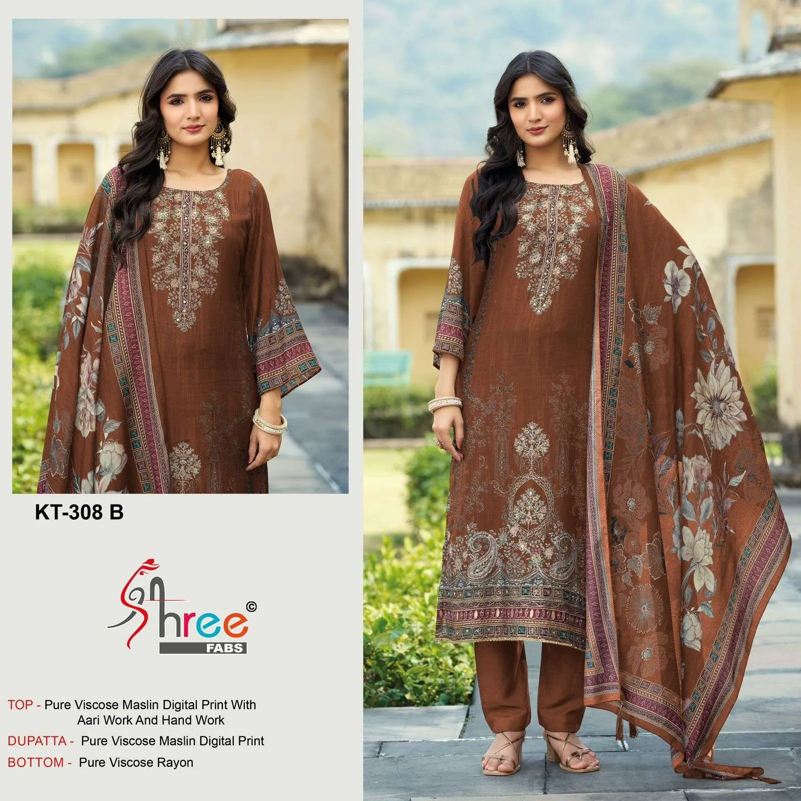 Shree Fab Kt 308 Pakistani Suits