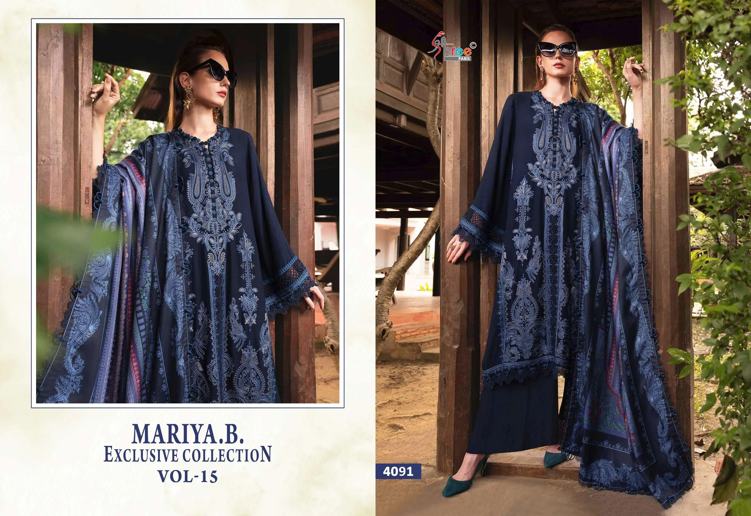 Shree Fab Maria B Exclusive Collection Vol 15 Pakistani Suits