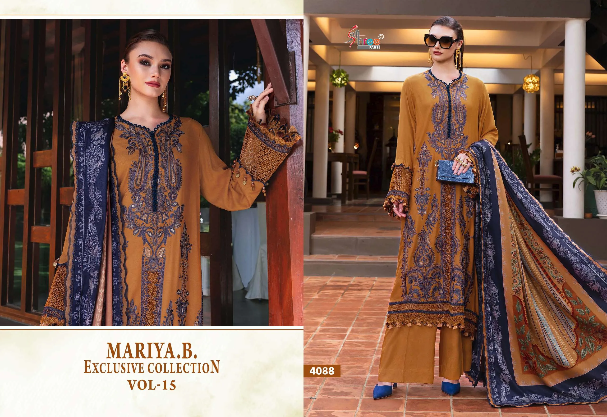 Shree Fab Maria B Exclusive Collection Vol 15 Pakistani Suits