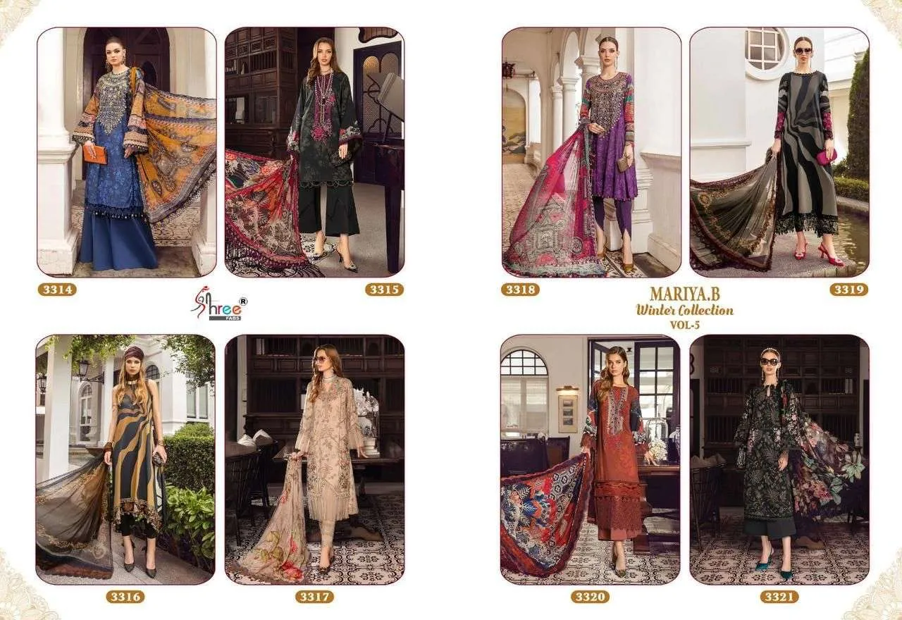 Shree Fab Maria B Winter Collection Vol 5 Pakistani Suits