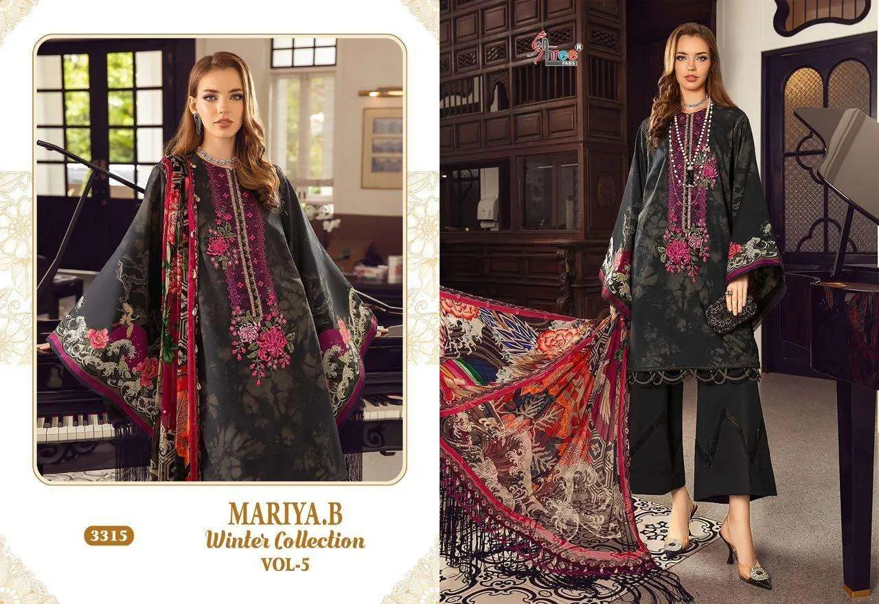 Shree Fab Maria B Winter Collection Vol 5 Pakistani Suits