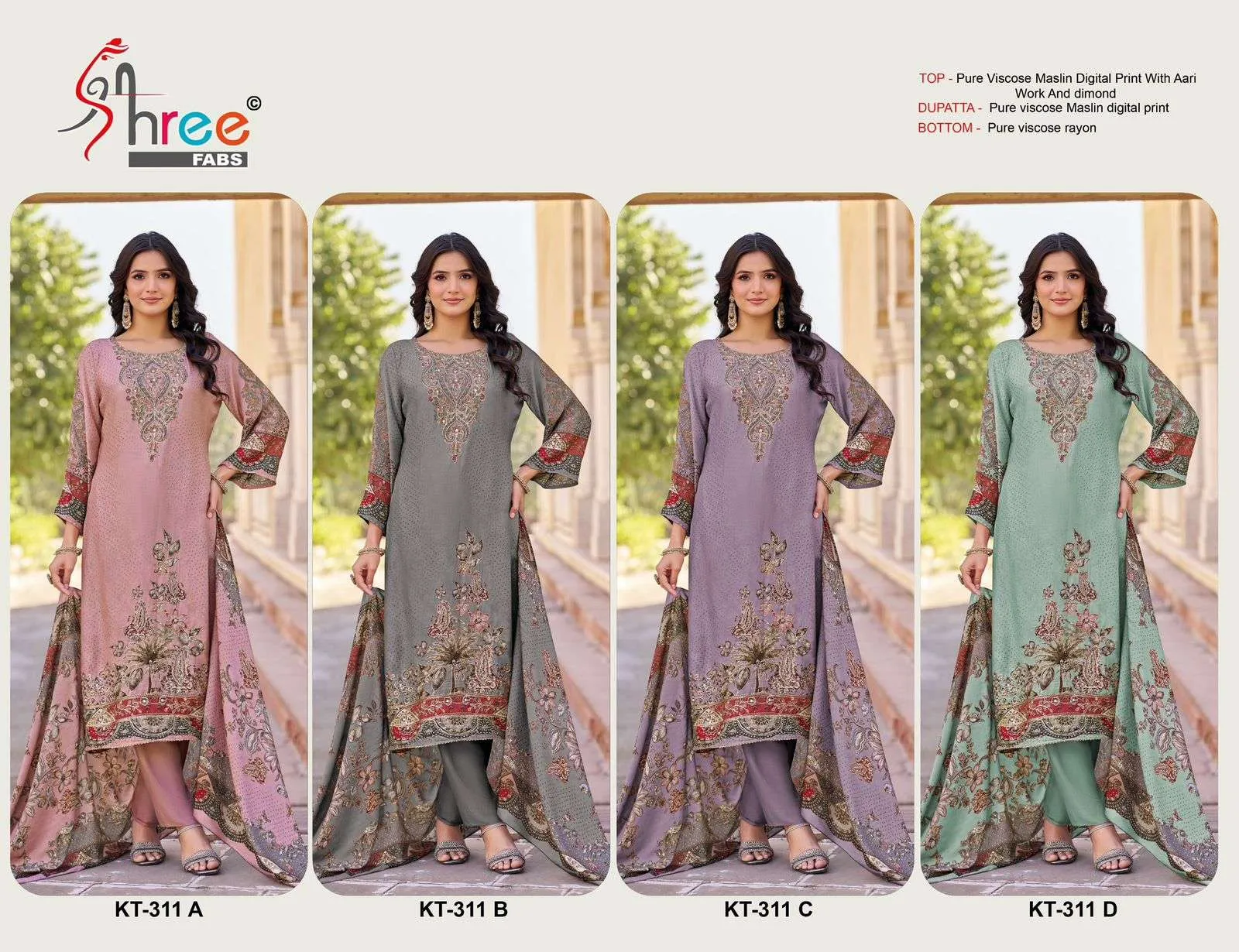 Shree Fabs Kt Unstitched Suits