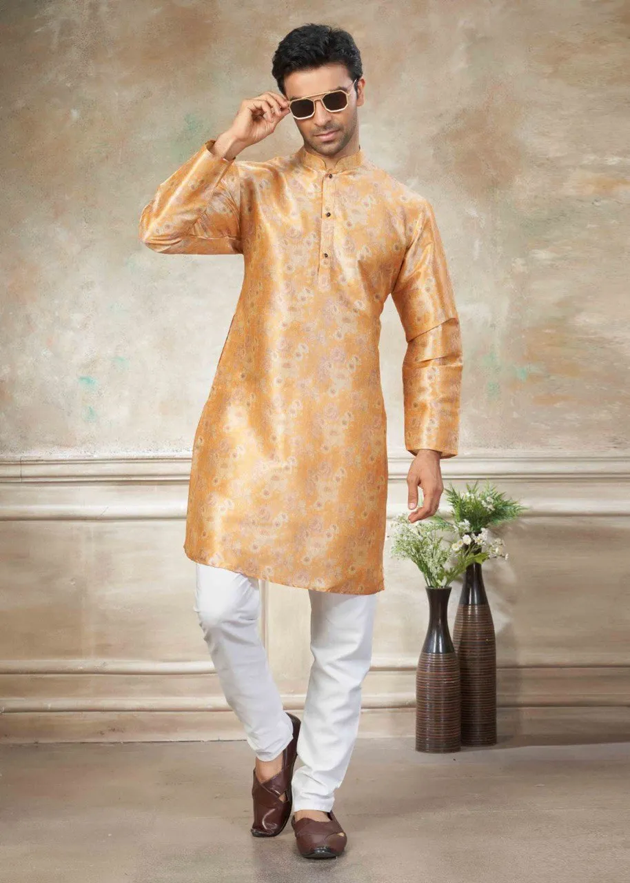 Shyam Vol 48 Silk Digital Printed Kurta Pajama Men's Wear