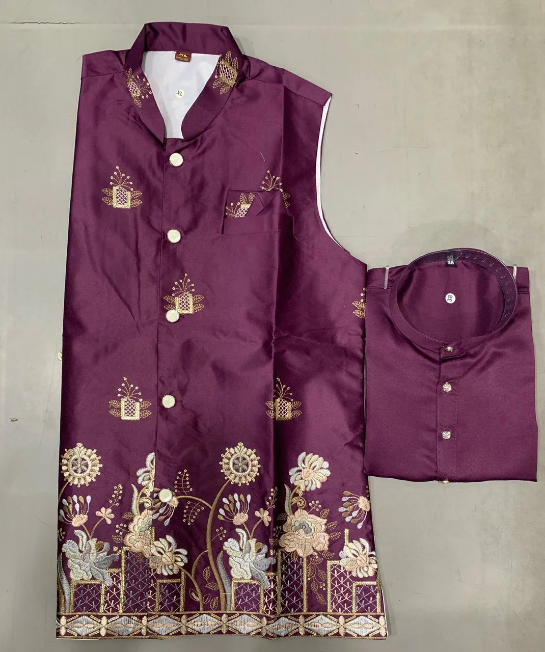 Shyam Vol 55 Malai Silk Wedding Kurta Pajama Men's Wear