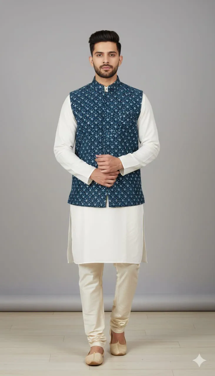 Shyam Vol 57 Silk Wedding Kurta Pajama Men's Wear