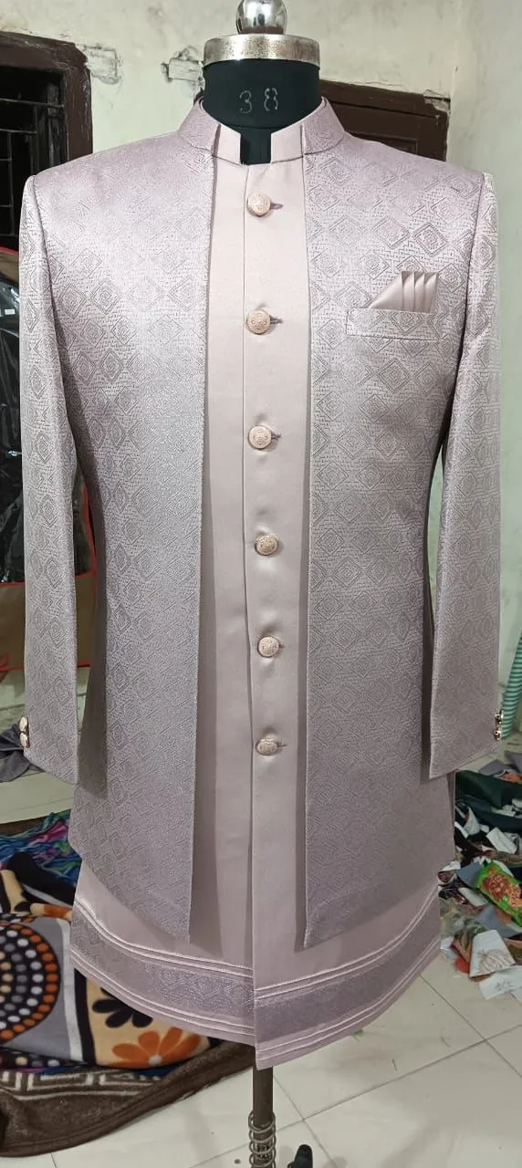 ShyamA Heavy Satin Wedding Kurta Pajama With Jacket