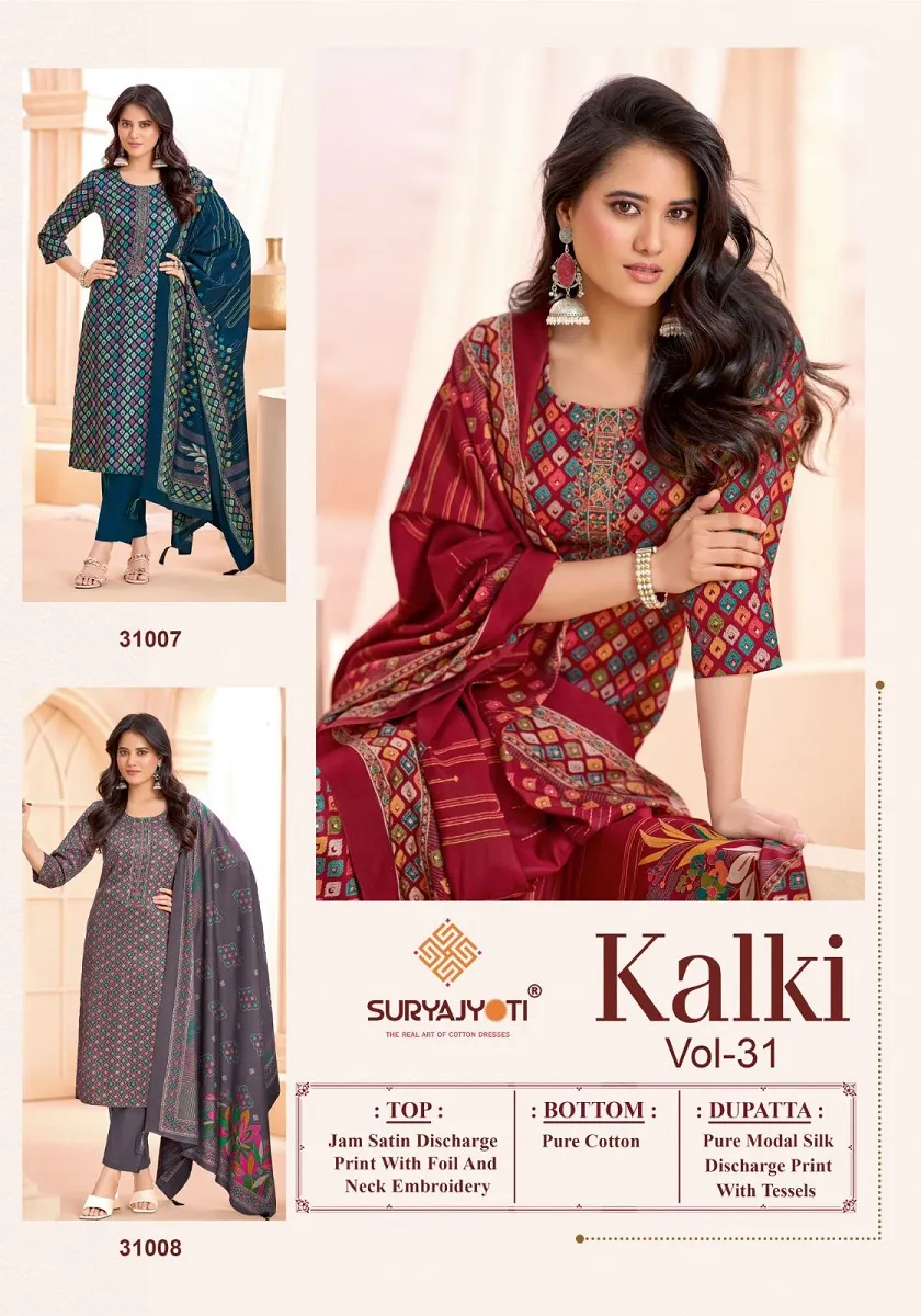 Suryajyoti Kalki Vol 31 Unstitched Suits