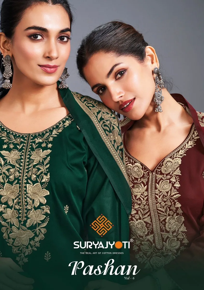 Suryajyoti Pashan Vol 6 Unstitched Suits