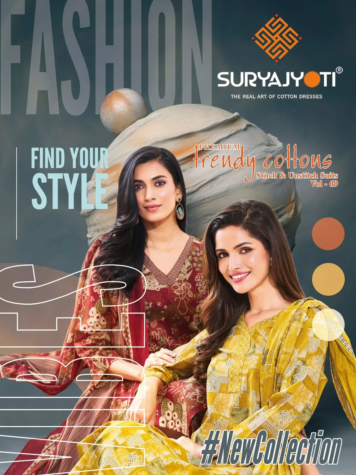 Suryajyoti Trendy Cotton Vol 69 Stitched Suits