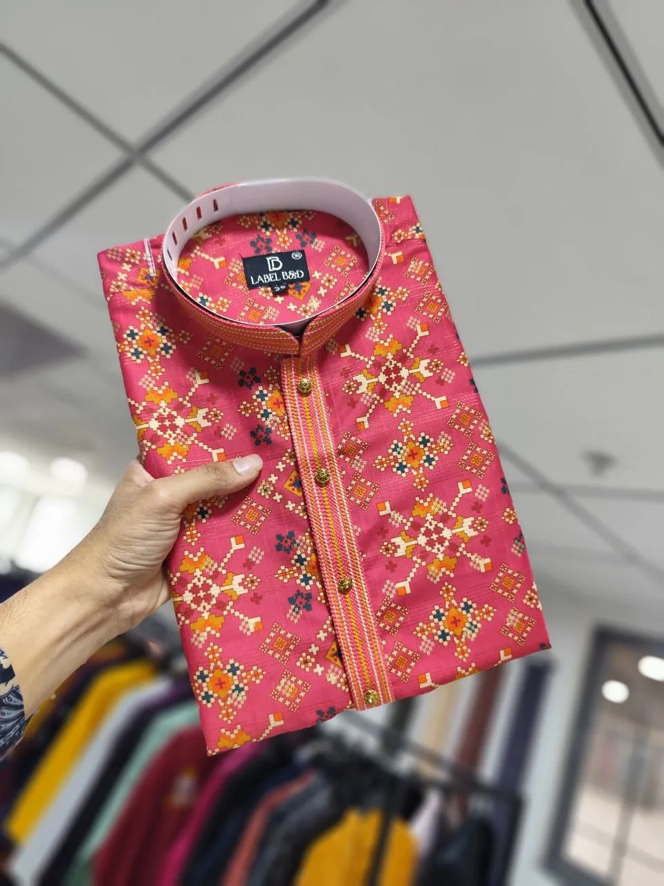 VDA Rado Art Silk Pintex Work Festival Men's Wear