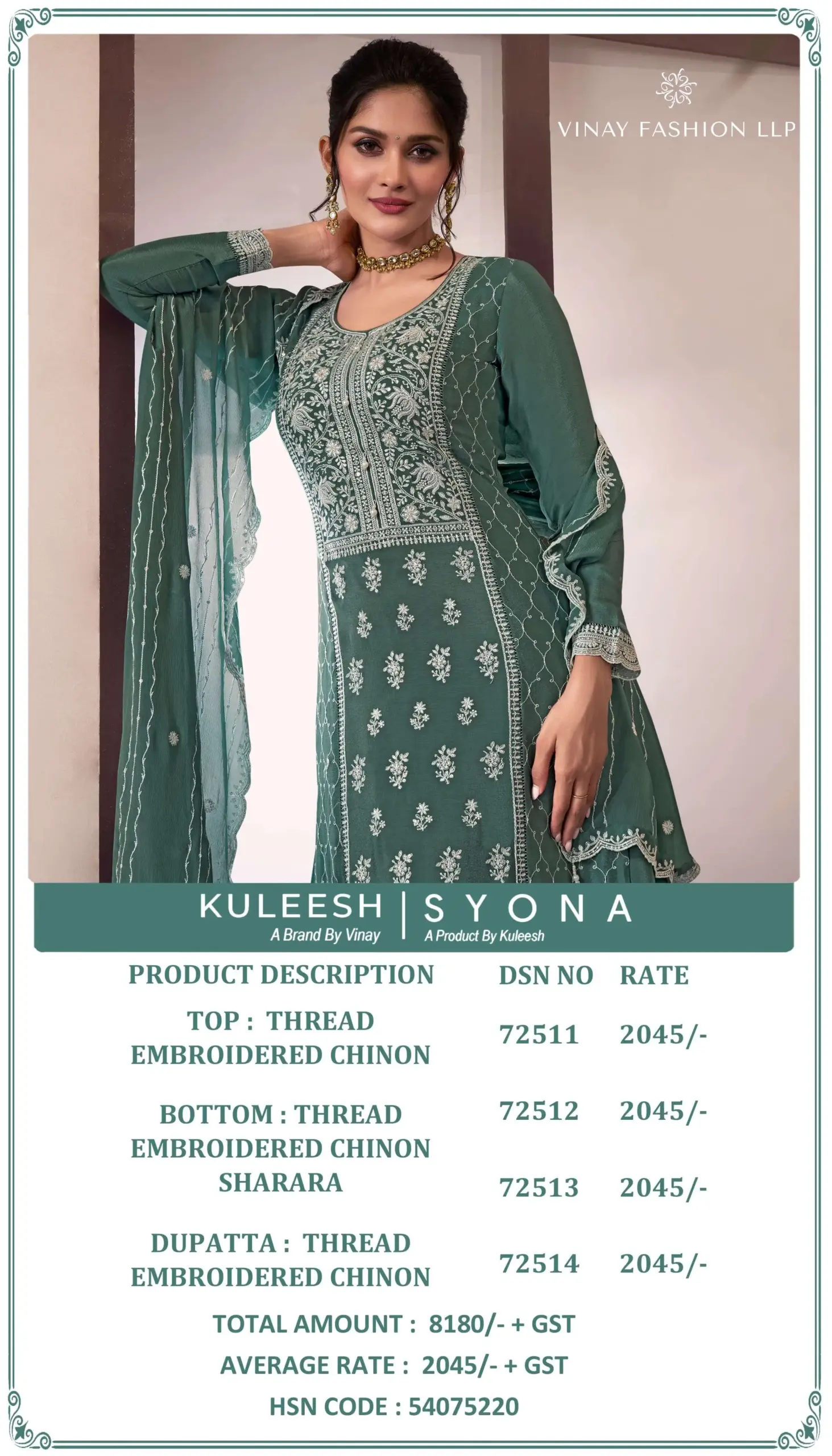Vinay Fashion Llp Syona Semi Stitched Suits