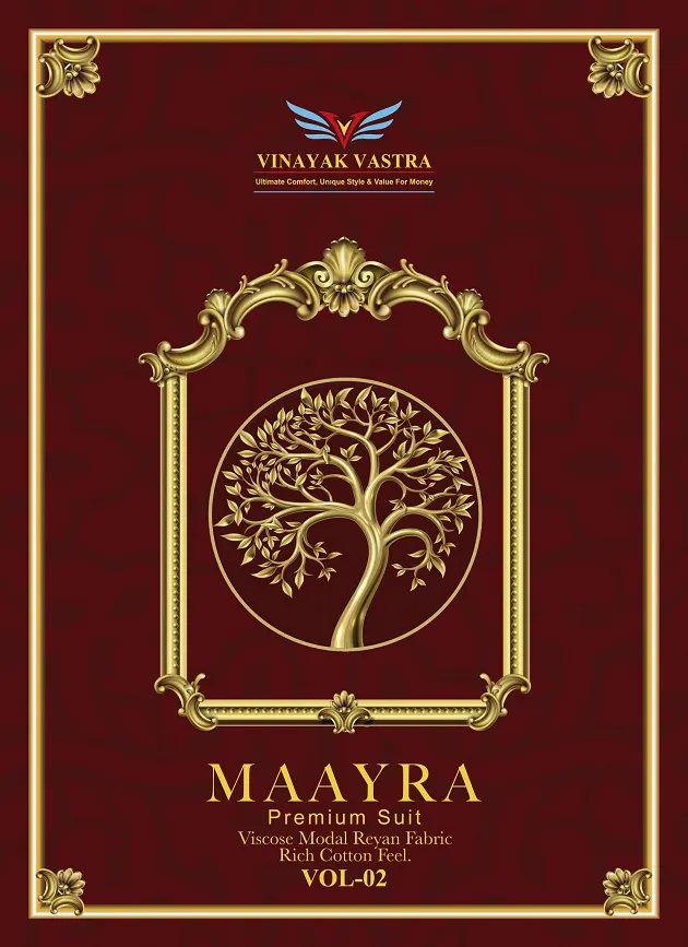 Vinayak Vastra Maayra Vol 2 Unstitched Suits